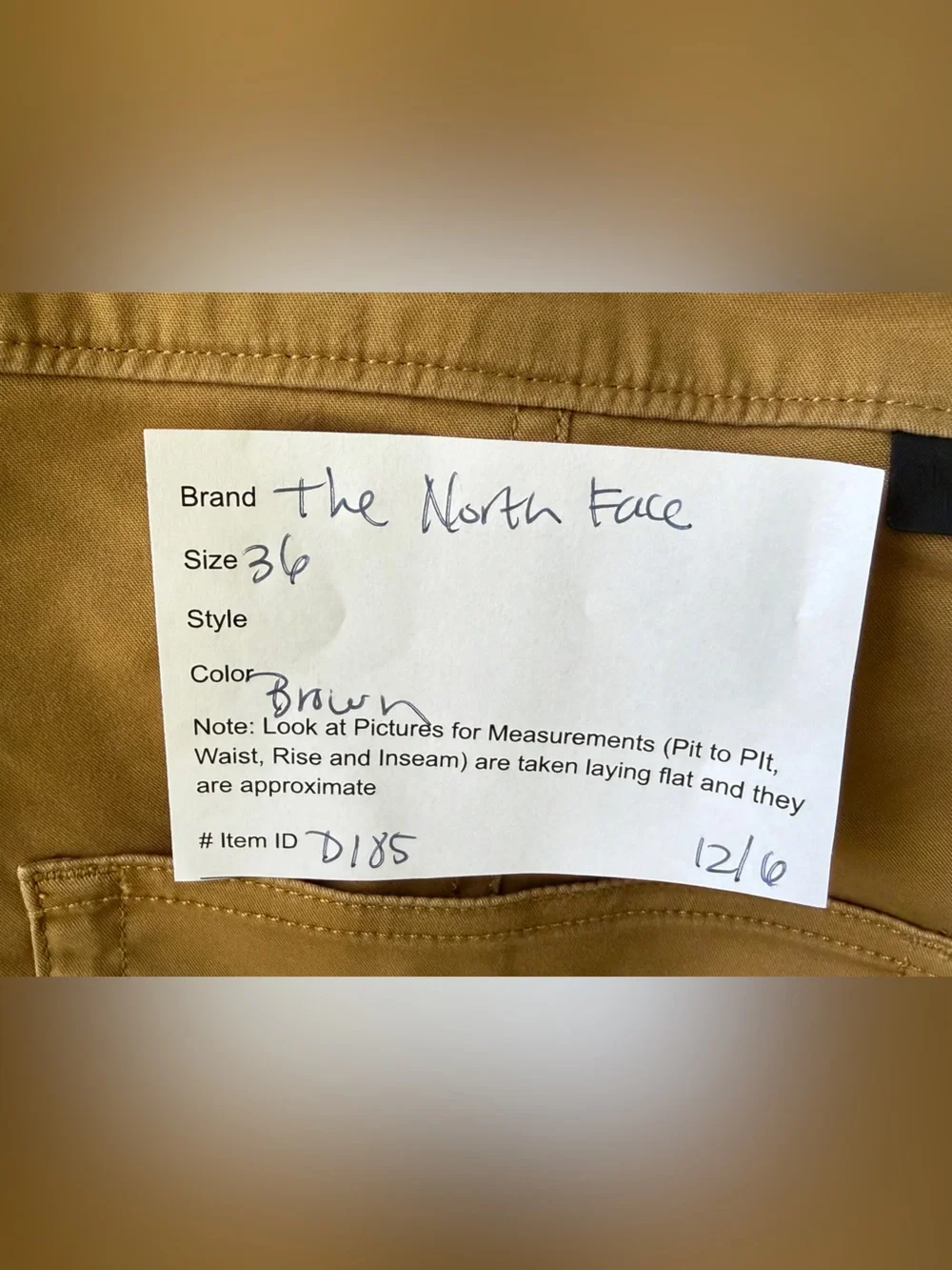 The North Face Chino Shorts Mens 36‎ Hiking Camping Outdoors